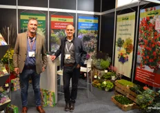 Albert Houterman en Andreas Kientzler. Het Duitse bedrijf levert jonge planten en is ook goed vertegenwoordigd op de Nederlandse markt.